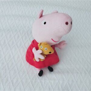 BEANIE BUDDIES TY COLLECTION- "PEPPA PIG" WITH BUDDY DOG- Collectable Pl…